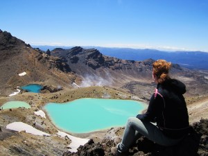 Uitzicht bij de Tongariro Crossing