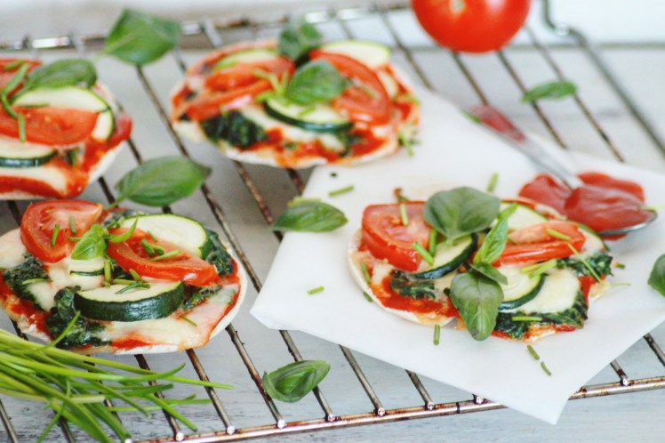Vegetarische mini pizza's - Healthylivinglisan