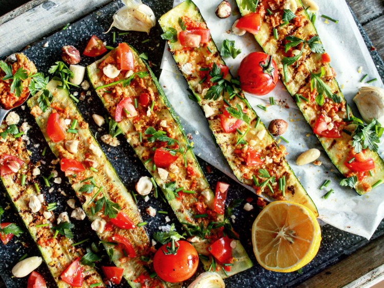 Recept gegrilde courgette met tapenade